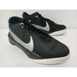Nike Kids' Team Hustle D 10 GS Basketball Shoes CW6735-004 Black Silver‎ Sz 5